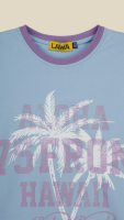 Футболка з принтом для дiвчинки LAWA P-GB02321 158 см Блакитний shop (2000999215131)  Фото №0