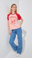 Футболка з принтом для дiвчинки LAWA P-GB02323 134 см Рожевий shop (2000999239229)  Фото №0