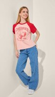Футболка з принтом для дiвчинки LAWA P-GB02323 134 см Рожевий shop (2000999239229)  Фото №0