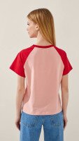 Футболка з принтом для дiвчинки LAWA P-GB02323 134 см Рожевий shop (2000999239229)  Фото №3