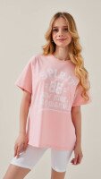 Футболка з принтом для дiвчинки LAWA P-GB02328 140 см Рожевий shop (2000999213663)