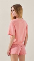Футболка з принтом для дiвчинки LAWA P-GB02329 134 см Персиковий shop (2888000018236)  Фото №3