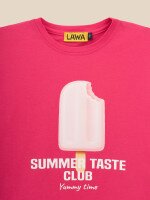 Футболка з принтом для дiвчинки LAWA P-GB02350 146 см Малиновий shop (2000999613296)  Фото №0