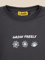 Футболка з принтом для дiвчинки LAWA P-GB02352 134 см Графітовий shop (2000999641947)  Фото №0