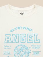 Футболка з принтом для дiвчинки LAWA P-GB02353 140 см Молочний shop (2000999633355)  Фото №0