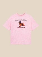 Футболка з принтом для дiвчинки LAWA P-GB02354 158 см Пудрово-рожевий shop (2000999639005)