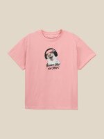 Футболка з принтом для дiвчинки LAWA P-GB02356 164 см Світло-рожевий shop (2000999640179)