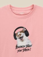 Футболка з принтом для дiвчинки LAWA P-GB02356 164 см Світло-рожевий shop (2000999640179)  Фото №0