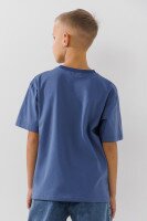 Футболка з принтом для хлопчика LAWA P-BB02303 122 см Індіго shop (2000990873439)  Фото №1