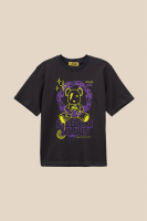 Футболка з принтом для хлопчика LAWA P-BB02305 164 см Графітовий shop (2888000009715)
