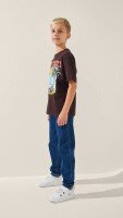 Футболка з принтом для хлопчика LAWA P-BB02316 152 см Шоколад shop (2000999233692)  Фото №2