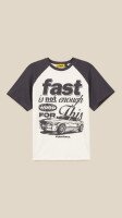 Футболка з принтом для хлопчика LAWA P-BB02318 164 см Графітовий shop (2000999239724)