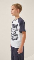 Футболка з принтом для хлопчика LAWA P-BB02318 164 см Графітовий shop (2000999239724)  Фото №2