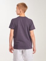 Футболка з принтом для хлопчика LAWA P-BB02345 146 см Графітовий shop (2000999633294)  Фото №2