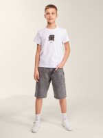 Футболка з принтом для хлопчика LAWA P-BB02347 140 см Білий shop (2000999629730)  Фото №0