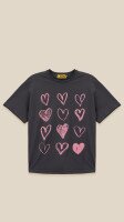 Футболка з принтом HURTS для дiвчинки LAWA P-GB02320 146 см Графітовий shop (2000999176456)