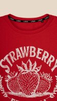 Футболка з принтом Strawberry жіноча  LAWA P-WB02392 XS Червоний shop (2000999215278)  Фото №0