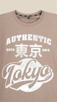Футболка з принтом TOKYO чоловіча LAWA P-MB02344 L Мокко shop (2000999182471)  Фото №0