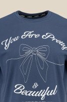 Футболка з принтом YoU are pretty жіноча  LAWA P-WB02395 M Синій shop (2000999173486)  Фото №0
