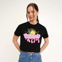 Футболка з принтом жіноча LAWA P-WB02387 XL Чорний shop (2000991069787)