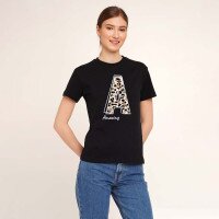 Футболка з принтом жіноча LAWA P-WB02388 S Чорний shop (2000991069824)  Фото №0