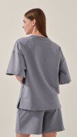 Футболка з принтом жіноча LAWA P-WB02389 S Графітовий shop (2000999188855)  Фото №3