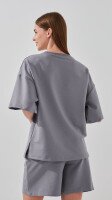 Футболка з принтом жіноча LAWA P-WB02389 XS Графітовий shop (2000999188848)  Фото №3
