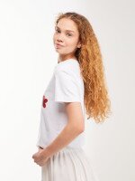 Футболка з принтом жіноча LAWA P-WB02420 XS Білий shop (2000999618215)  Фото №1
