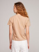 Футболка з принтом жіноча LAWA P-WB02424 XS Бежевий shop (2000999655531)  Фото №2