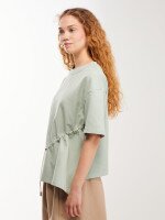 Футболка з принтом жіноча LAWA WTC0002490 XS Оливковий shop (2000999614422)  Фото №1