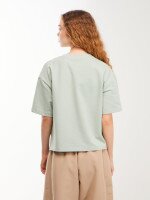 Футболка з принтом жіноча LAWA WTC0002490 XS Оливковий shop (2000999614422)  Фото №2