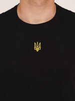 Футболка з принтом чоловіча Герб золотий LAWA E-MB02307 2XL Чорний shop (2000990242785)  Фото №2
