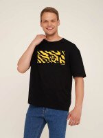 Футболка з принтом чоловіча LAWA P-MB02310 S Чорний shop (2000990524706)  Фото №1