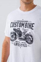 Футболка з принтом чоловіча LAWA P-MB02315 XL Білий shop (2000990675545)  Фото №0