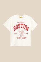 Футболка з принтом для дівчинки LAWA P-GB02304 128 см Молочний shop (2000990873378)