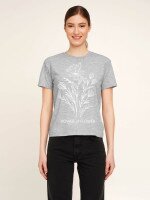 Футболка з принтом жіноча LAWA P-WB02349 S Сірий shop (2000990545107)  Фото №0