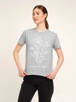 Футболка з принтом жіноча LAWA P-WB02349 S Сірий shop (2000990545107)  Фото №1