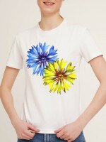 Футболка з принтом жіноча LAWA P-WB02358 XS Білий shop (2000990531865)  Фото №1