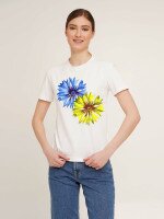 Футболка з принтом жіноча LAWA P-WB02358 XS Білий shop (2000990531865)