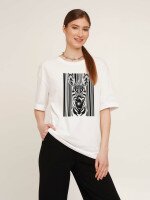 Футболка з принтом жіноча LAWA CTM P-WB02308 Zebra XS Білий shop (2000989893721)