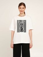 Футболка з принтом жіноча LAWA CTM P-WB02308 Zebra XS Білий shop (2000989893721)  Фото №0