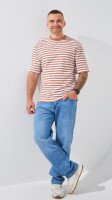 Футболка з візерунком чоловіча LAWA MBC02379 M Біло-мокко shop (2000999206153)  Фото №0