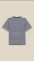 Футболка з візерунком для хлопчика LAWA BBC02332 140 см Біло-синій shop (2000999190681)  Фото №1