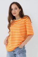 Футболка з візерунком жіноча LAWA WBC02401 S Помаранчевий shop (2000990716552)