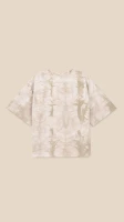Футболка з візерунком жіноча LAWA K-WBC02312 M Бежевий shop (2000999234910)  Фото №1