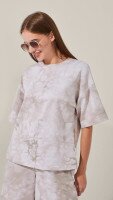 Футболка з візерунком жіноча LAWA K-WBC02312 XS Бежевий shop (2000999234897)  Фото №0