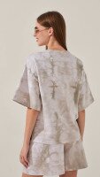 Футболка з візерунком жіноча LAWA K-WBC02312 XS Бежевий shop (2000999234897)  Фото №3