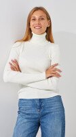 Гольф однотонний жіночий LAWA WBC12262 S/M Молочний shop (2888000014283)
