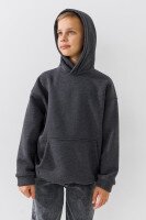 Худі однотонний для хлопчика LAWA BBC02310 122 см Сірий shop (2000990924995)  Фото №1
