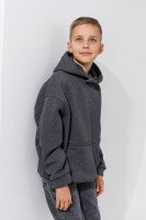 Худі однотонний для хлопчика LAWA BBC02310 122 см Сірий shop (2000990924995)  Фото №2